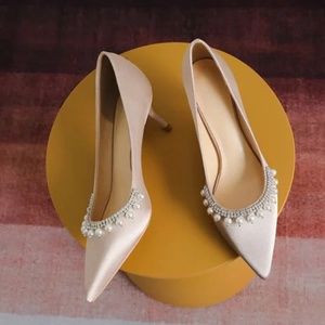 New pointed high -heeled shoe sexy rhinestone fashion single shoes